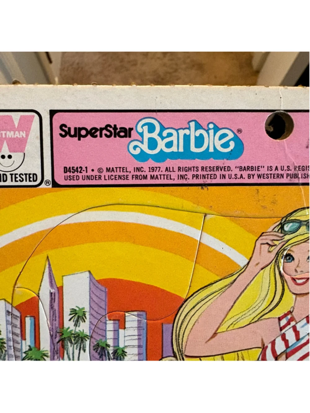 Vintage 1977 Barbie puzzle